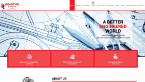 equitus engineering homepage design 2018