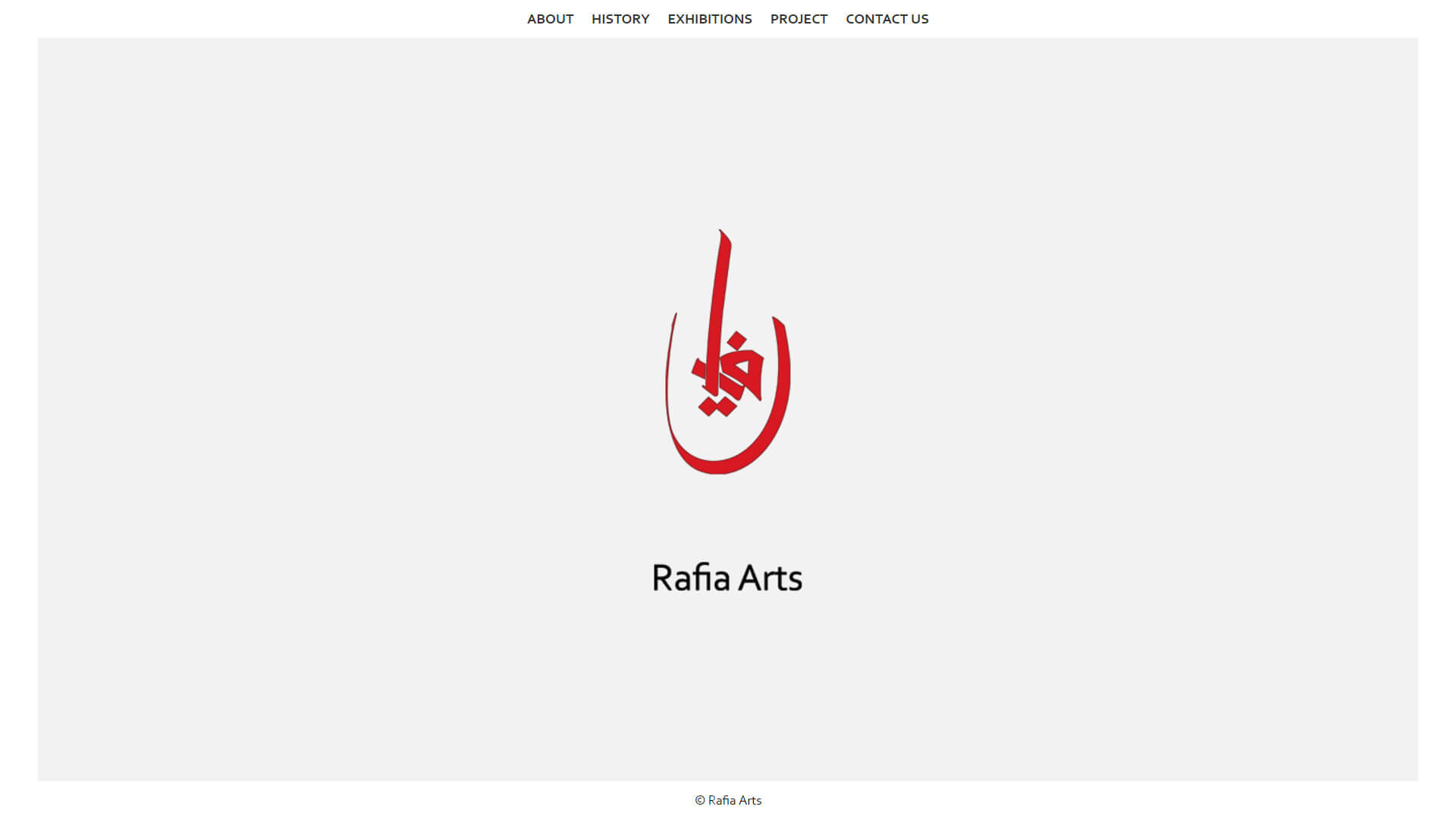 rafia arts homepage design