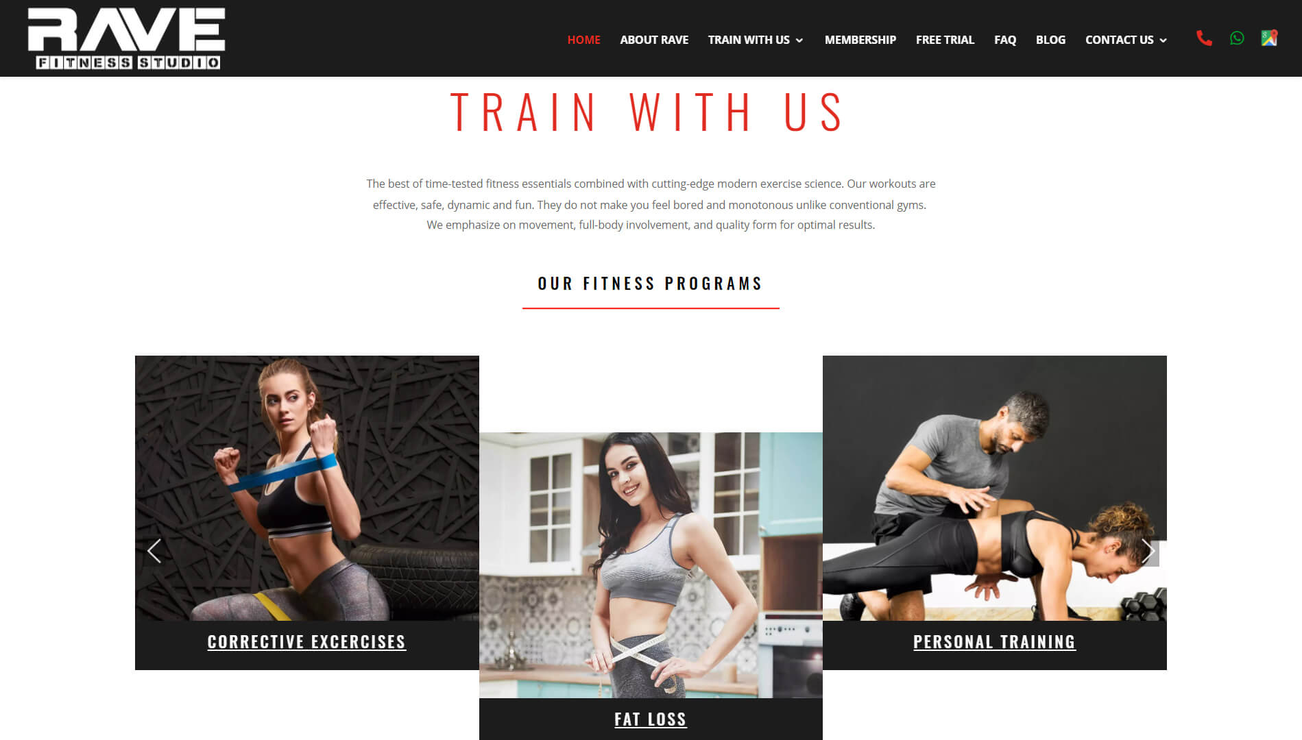 Rave Fitness Train with us