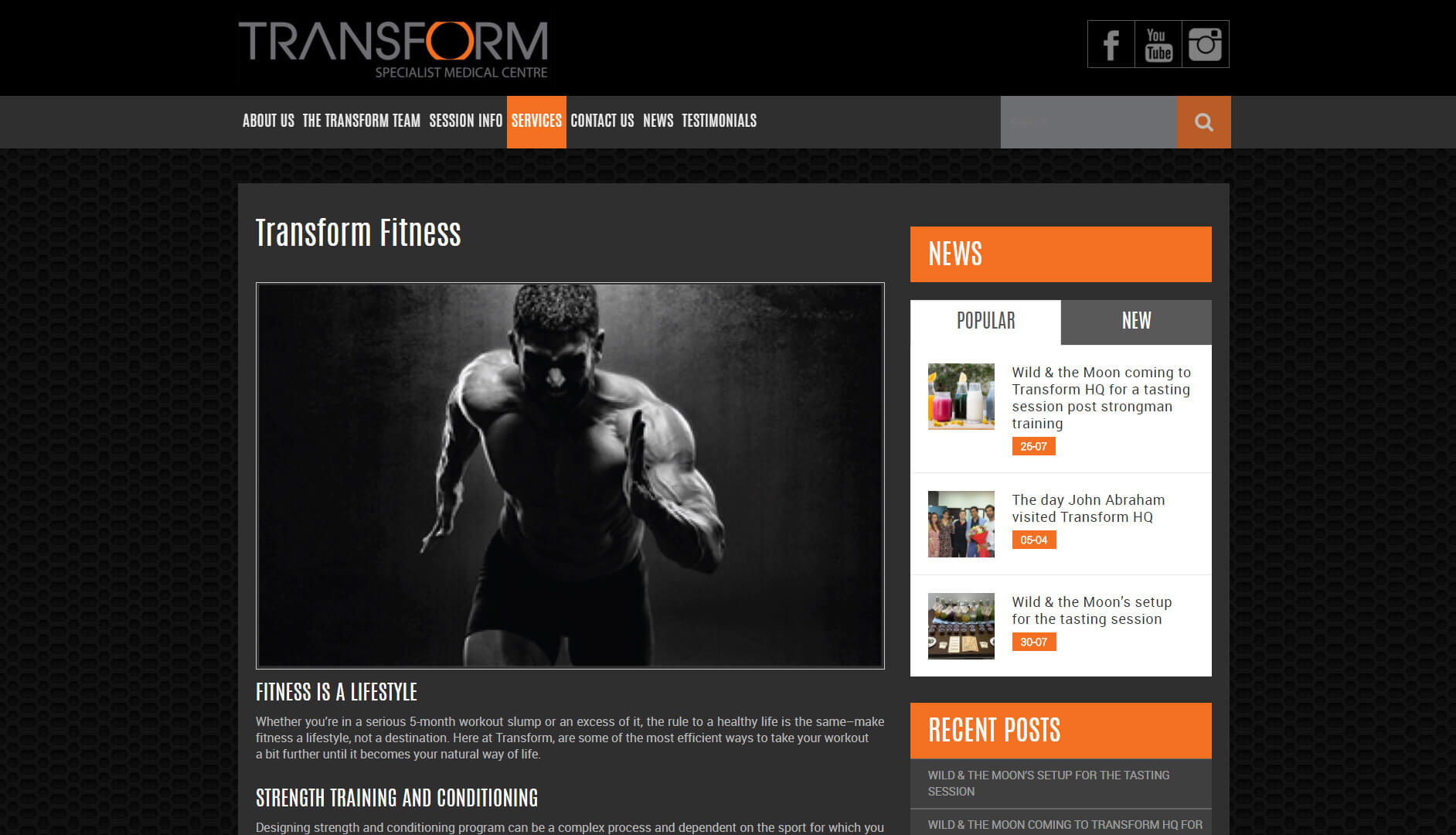 transform services page